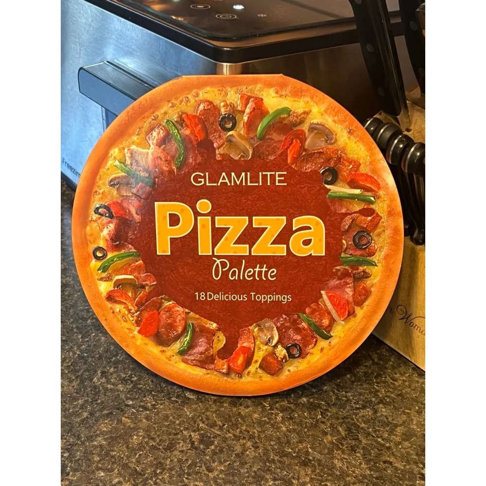 New Glamlite Cosmetics Pizza Makeup Palette! 18 Shades Eyeshadow Palette